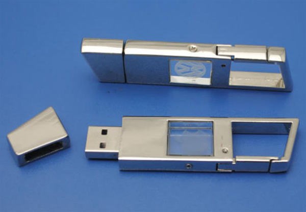 Creative luminous crystal carabiner USB flash drives